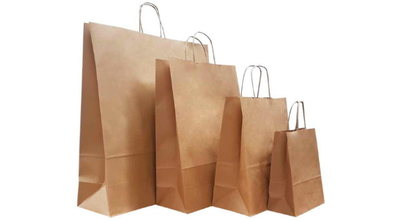 BOXPACKING | 40 Sacchetti Di Carta Kraft | Buste Di Carta Con Manici - Foto 6